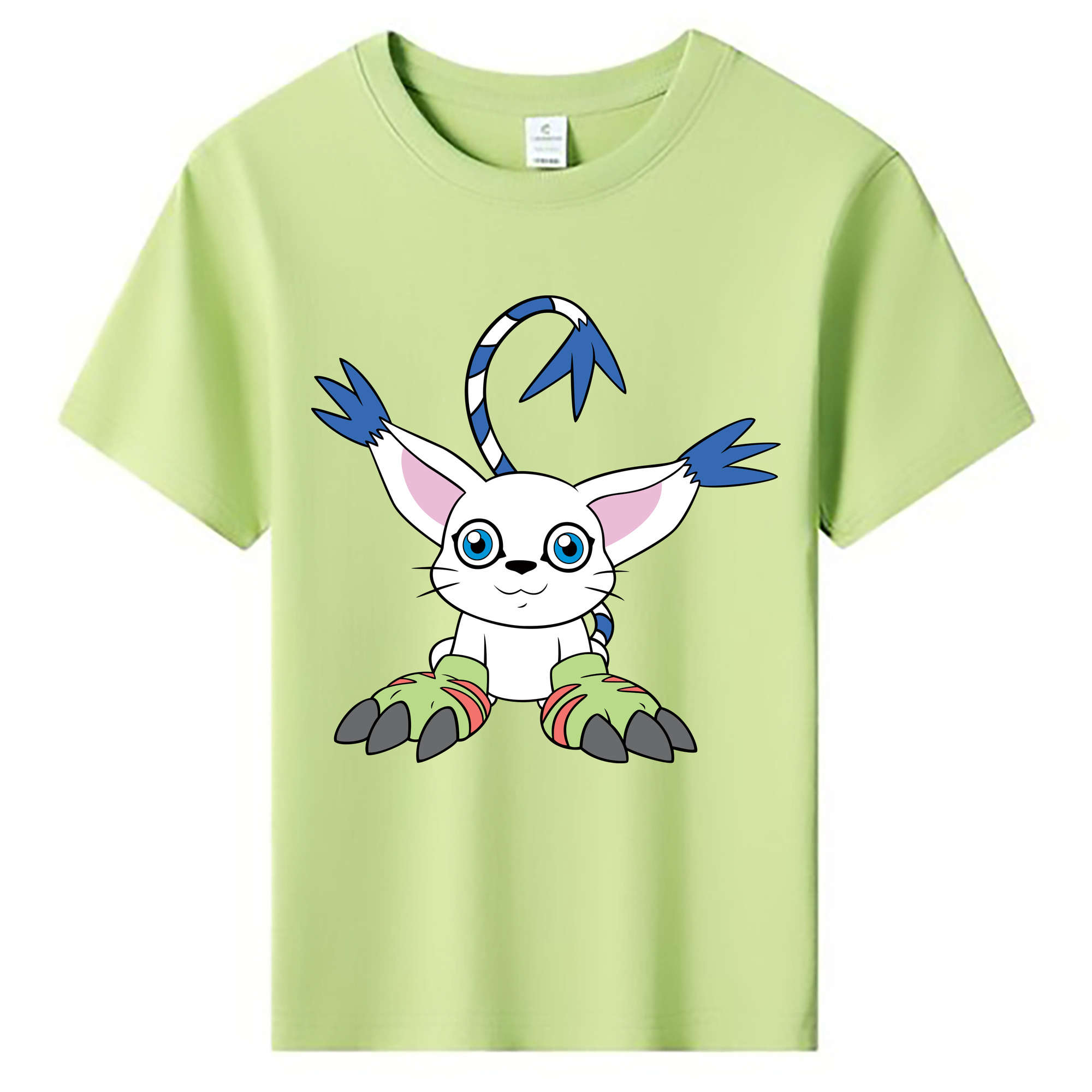 （画像用） Digimon デジタルモンスター/デジモン 綿100％キッズTシャツ（フロントプリント）